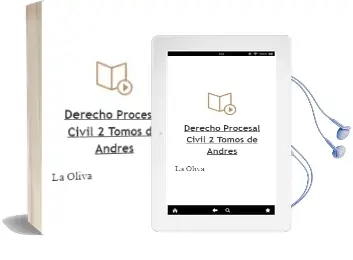Descargar AudioLibro Derecho Procesal Civil (2 Tomos) de Andres De La Oliva año 1990
