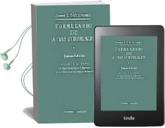 Descargar AudioLibro Formulario de Actas Notariales (3ª Ed.) de Vicente Simo Santonja año 1997