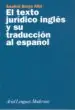 AudioLibro El Texto Juridico Ingles y su Traduccion al Español de Anabel Borja Albi