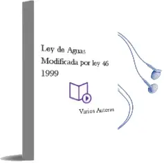 Descargar AudioLibro Ley de Aguas: Modificada por ley 46/1999 de Varios Autores año 2000