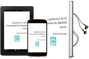Descargar AudioLibro Legislacion de la Comunidad de Madrid (2000) de Varios Autores año 2001