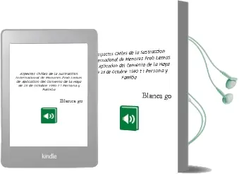 Descargar AudioLibro Aspectos Civiles de la Sustraccion Internacional de Menores: Prob Lemas de Aplicacion del Convenio de la Haya de 25 de Octubre 1980 (t. i): Persona y Familia de Blanca Gomez Bengoechea año 2003