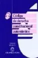 AudioLibro Codigo de Derecho Constitucional Autonomico de Varios Autores