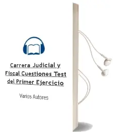 Descargar AudioLibro Carrera Judicial y Fiscal: Cuestiones-Test del Primer Ejercicio de Varios Autores año 2004