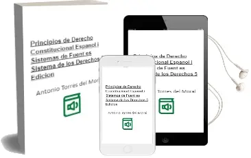 Descargar AudioLibro Principios de Derecho Constitucional Español i: Sistemas de Fuent es. Sistema de los Derechos (5ª Edicion) de Antonio Torres Del Moral año 2004