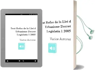 Descargar AudioLibro Text Refos de la Llei d Urbanisme: Decret Legislatiu 1/2005 de Varios Autores año 2005