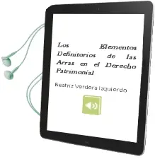 Descargar AudioLibro Los Elementos Definitorios de las Arras en el Derecho Patrimonial de Beatriz Verdera Izquierdo año 2006