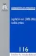 AudioLibro Legislacion Civil (2000-2006): Analisis Critico. de Xavier O´Callaghan Muñoz