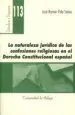 AudioLibro La Naturaleza Juridica de las Confesiones Religiosas en el Derech o Constitucional Español de Jose Ramon Polo Sabau