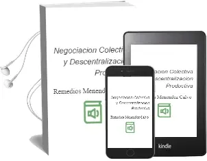 Descargar AudioLibro Negociacion Colectiva y Descentralizacion Productiva de Remedios Menendez Calvo año 2009