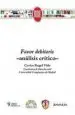 AudioLibro Favor Debitoris: Analisis Critico de Carlos Rogel Vide