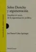 AudioLibro Sobre Derecho y Argumentacion: Estudios de Teoria de la Argumentacion Juridica de Jose Manuel Cabra Apalategui