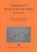 AudioLibro Antologia de la Revista de Derecho Publico (1932-1936) de Varios Autores