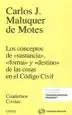 AudioLibro Los Conceptos de Sustancia Forma y Destino de las Cosas en el Código Civil de Carlos J. (Coor) Maluquer De Motes