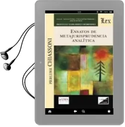 Descargar AudioLibro Ensayos de Metajurisprudencia Analitica de Pierluigi Chiassoni año 2017